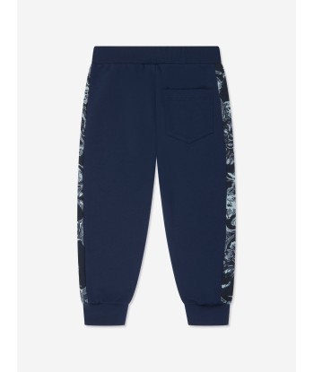 Versace Boys Barocco Logo Joggers in Navy de l' environnement