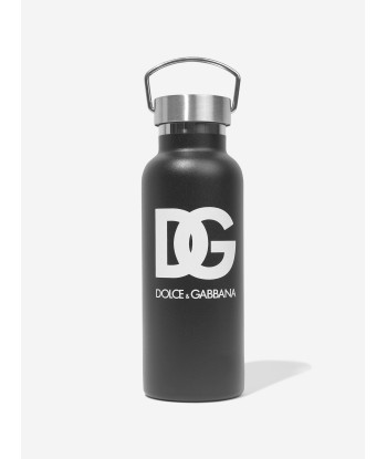 Dolce & Gabbana Kids Metal Logo Water Bottle in Black prix