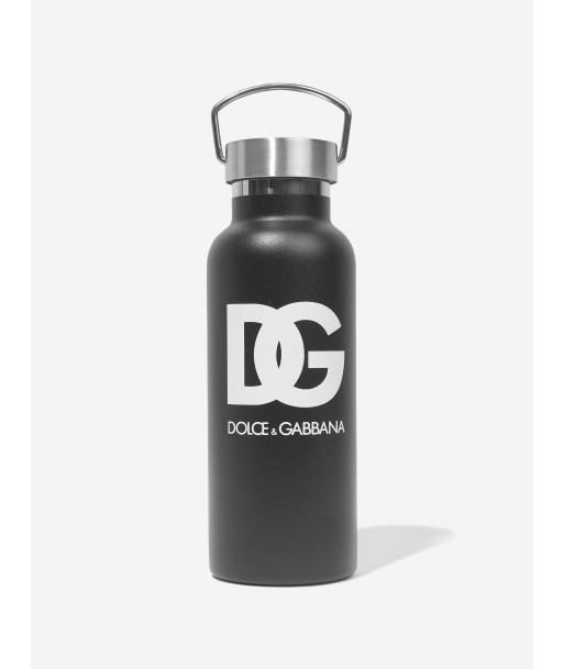 Dolce & Gabbana Kids Metal Logo Water Bottle in Black prix