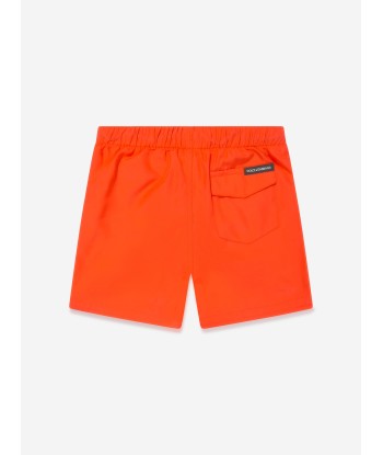 Dolce & Gabbana Baby Boys Milano Logo Swim Shorts in Orange de votre