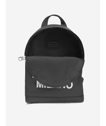 Dolce & Gabbana Kids Milano Logo Backpack in Black (35cm) Amélioration de cerveau avec