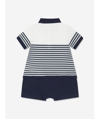 Dolce & Gabbana Baby Boys Striped Romper in White 50-70% off 