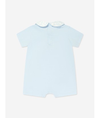 Dolce & Gabbana Baby Boys Logomania Romper Set in Blue Livraison rapide