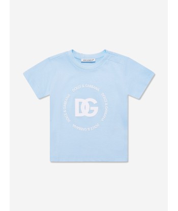 Dolce & Gabbana Baby Boys Logomania T-Shirt in Blue soldes