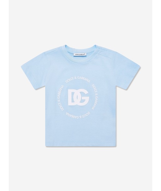 Dolce & Gabbana Baby Boys Logomania T-Shirt in Blue soldes