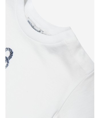 Dolce & Gabbana Baby Boys Anchor T-Shirt in White sélection de produits