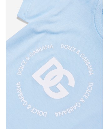 Dolce & Gabbana Baby Boys Logomania T-Shirt in Blue soldes