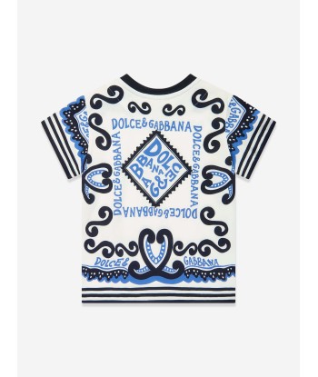 Dolce & Gabbana Baby Boys Marina T-Shirt in Multicolour en linge