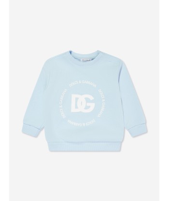 Dolce & Gabbana Baby Boys Logomania Sweatshirt in Blue ou a consommer sur place