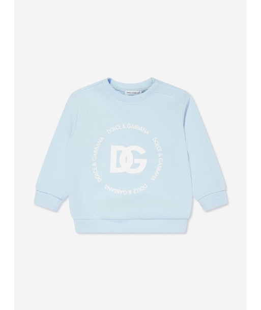 Dolce & Gabbana Baby Boys Logomania Sweatshirt in Blue ou a consommer sur place