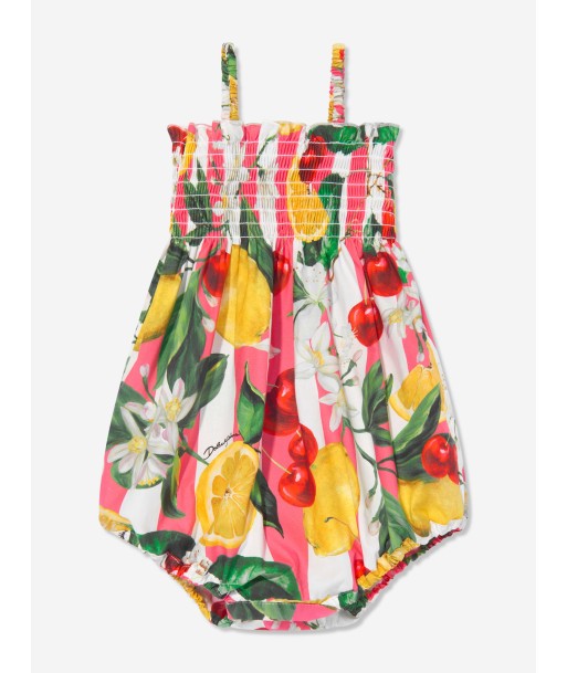 Dolce & Gabbana Baby Girls Lemon and Cherry Romper in Multicolour Toutes les collections ici