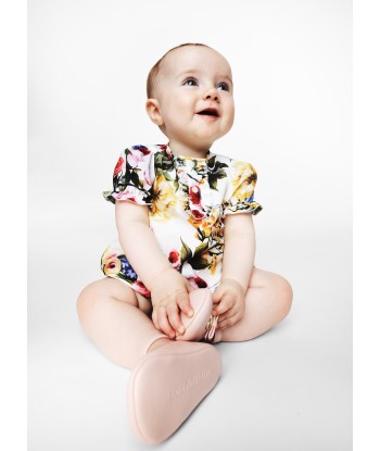 Dolce & Gabbana Baby Girls Flower Print Bodysuit in Multicolour s'inspire de l'anatomie humaine