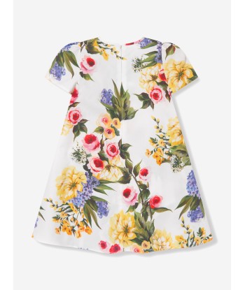 Dolce & Gabbana Baby Girls Flower Print Dress in Multicolour store