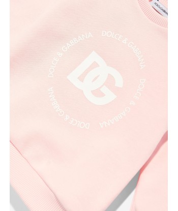 Dolce & Gabbana Baby Girls Logomania Sweatshirt in Pink En savoir plus