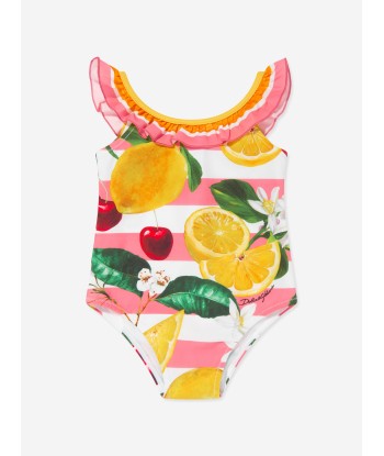 Dolce & Gabbana Baby Girls Fruit Print Swimsuti in Multicolour 2024