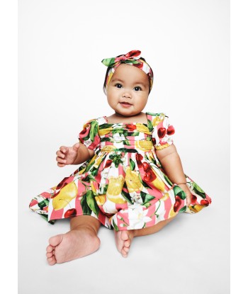 Dolce & Gabbana Baby Girls Lemon and Cherry Dress in Multicolour soldes