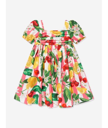 Dolce & Gabbana Baby Girls Lemon and Cherry Dress in Multicolour soldes