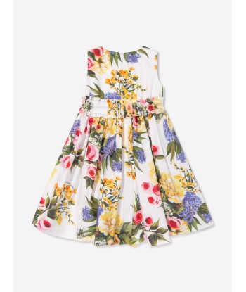 Dolce & Gabbana Baby Girls Flower Print Dress in Multicolour En savoir plus