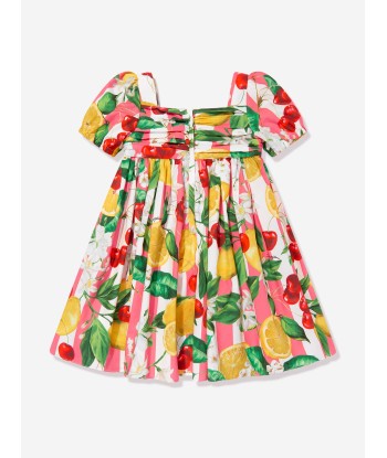 Dolce & Gabbana Baby Girls Lemon and Cherry Dress in Multicolour soldes