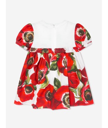 Dolce & Gabbana Baby Girls Anemone Print Dress in Multicolour Paris Déstockage Promo