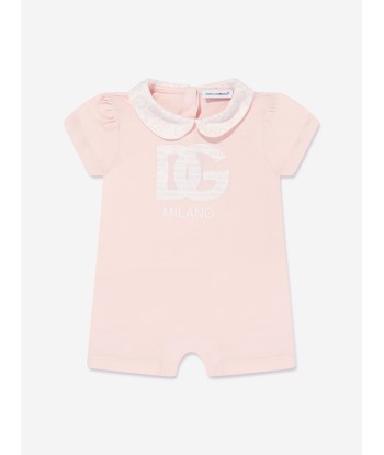 Dolce & Gabbana Baby Girls Romper With Headband in Pink vous aussi creer 