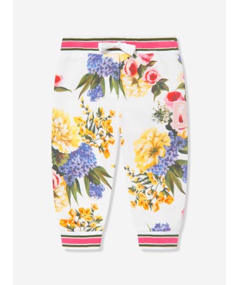 Dolce & Gabbana Baby Girls Flower Print Joggers in Multicolour prix pour 