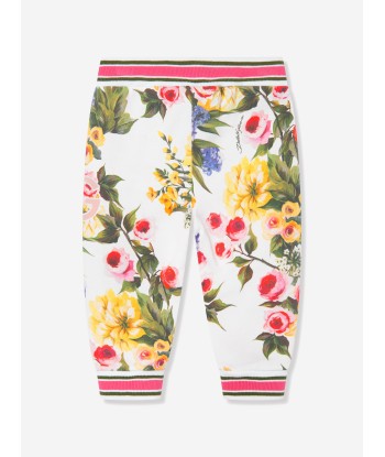 Dolce & Gabbana Baby Girls Flower Print Joggers in Multicolour prix pour 