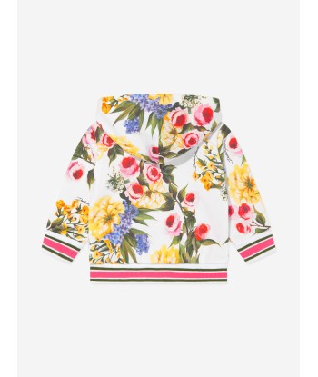 Dolce & Gabbana Baby Girls Flower Print Hoodie in Multicolour la colonne vertébrale