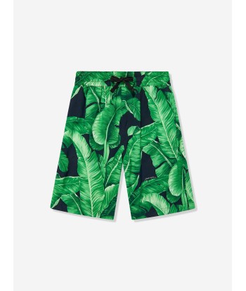 Dolce & Gabbana Boys Banana Leaf Bermuda Shorts in Green votre restaurant rapide dans 