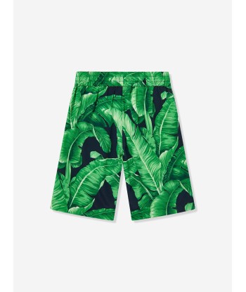 Dolce & Gabbana Boys Banana Leaf Bermuda Shorts in Green votre restaurant rapide dans 