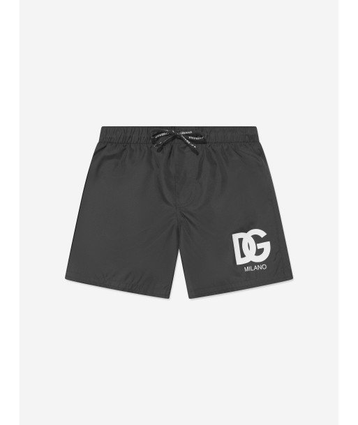 Dolce & Gabbana Boys Logo Swim Shorts in Black soldes