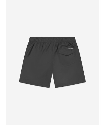 Dolce & Gabbana Boys Logo Swim Shorts in Black soldes