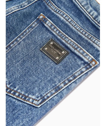 Dolce & Gabbana Boys Denim Bermuda Shorts in Blue 2024