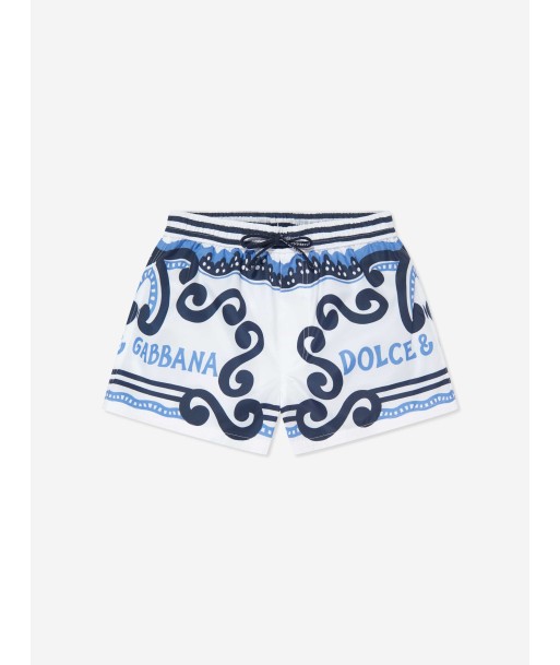 Dolce & Gabbana Boys DG Marina Swim Shorts in Multicolour de France