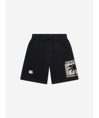 Dolce & Gabbana Boys Logo Bermuda Shorts in Black Toutes les collections ici