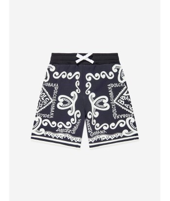 Dolce & Gabbana Boys DG Marina Bermuda Shorts in Blue pas cheres