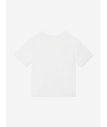 Dolce & Gabbana Boys Logo Labelled T-Shirt in White acheter