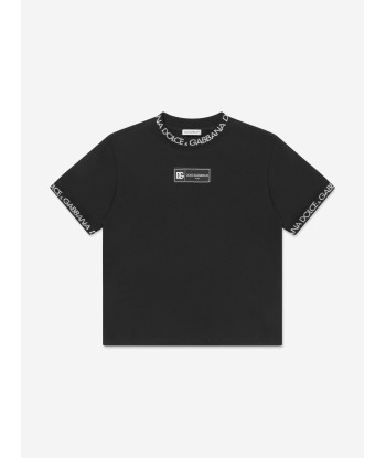 Dolce & Gabbana Boys Logo T-Shirt in Black Le MVP de beaucoup