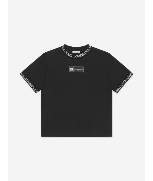 Dolce & Gabbana Boys Logo T-Shirt in Black Le MVP de beaucoup