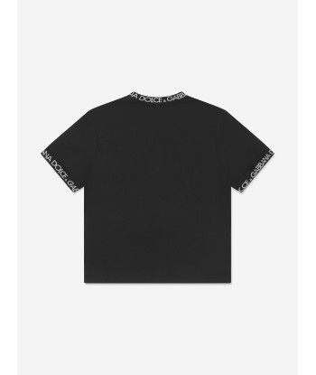 Dolce & Gabbana Boys Logo T-Shirt in Black Le MVP de beaucoup