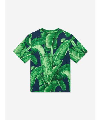 Dolce & Gabbana Boys Banana Leaf T-Shirt in Green la livraison gratuite