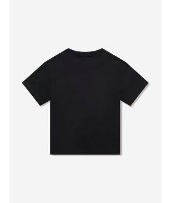 Dolce & Gabbana Boys Pigment Logo T-Shirt in Black pas cher 