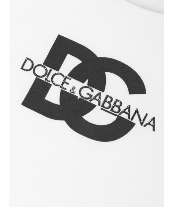 Dolce & Gabbana Boys Logo T-Shirt in White prix