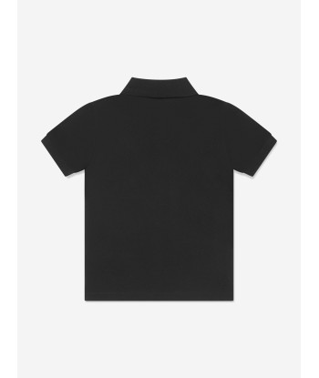 Dolce & Gabbana Boys Logo Polo Shirt in Black livraison gratuite