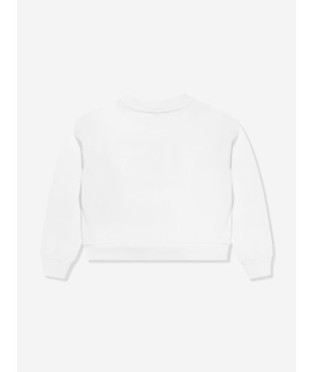 Dolce & Gabbana Boys Milano Logo Sweatshirt in White ouvre sa boutique