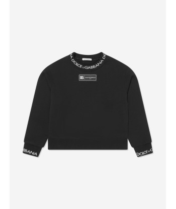 Dolce & Gabbana Boys Logo Sweatshirt in Black vous aussi creer 