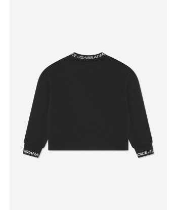 Dolce & Gabbana Boys Logo Sweatshirt in Black vous aussi creer 