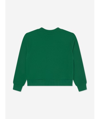 Dolce & Gabbana Boys Logo Sweatshirt in Green ouvre sa boutique