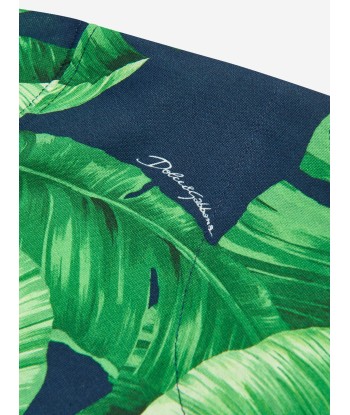 Dolce & Gabbana Boys Banana Leaf T-Shirt in Green la livraison gratuite