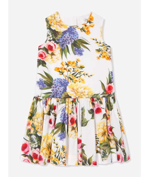 Dolce & Gabbana Girls Flower Print Sleeveless Dress in acheter en ligne